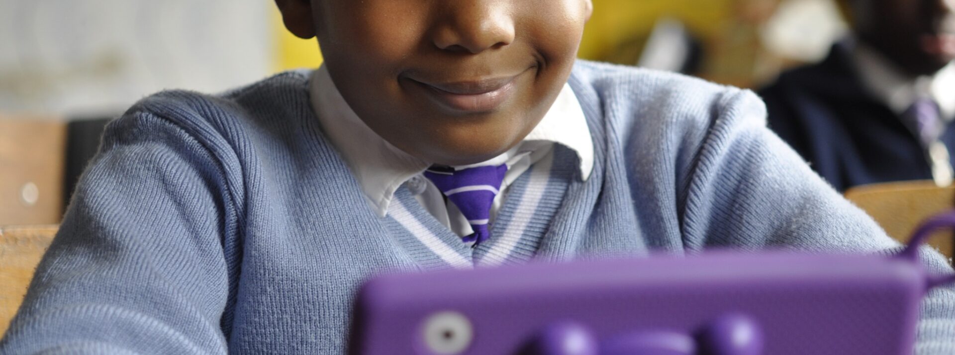 St. Louis School Nairobi 
Student Studying Using a Tablet